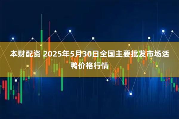 本财配资 2025年5月30日全国主要批发市场活鸭价格行情