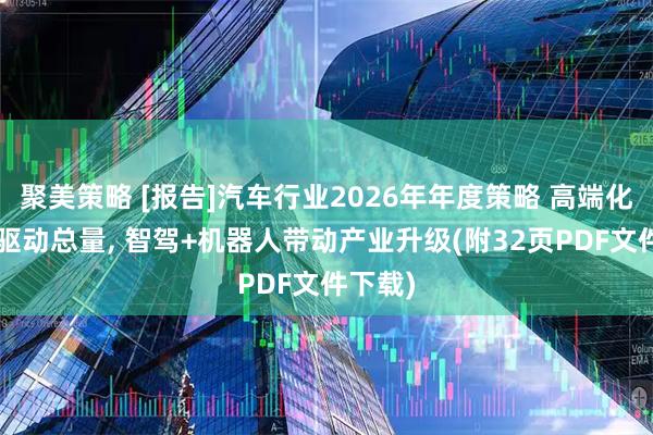 聚美策略 [报告]汽车行业2026年年度策略 高端化+出口驱动总量, 智驾+机器人带动产业升级(附32页PDF文件下载)